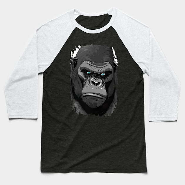 Alpha Animal Powerful Gorilla - Anime Shirt Baseball T-Shirt by KAIGAME Art